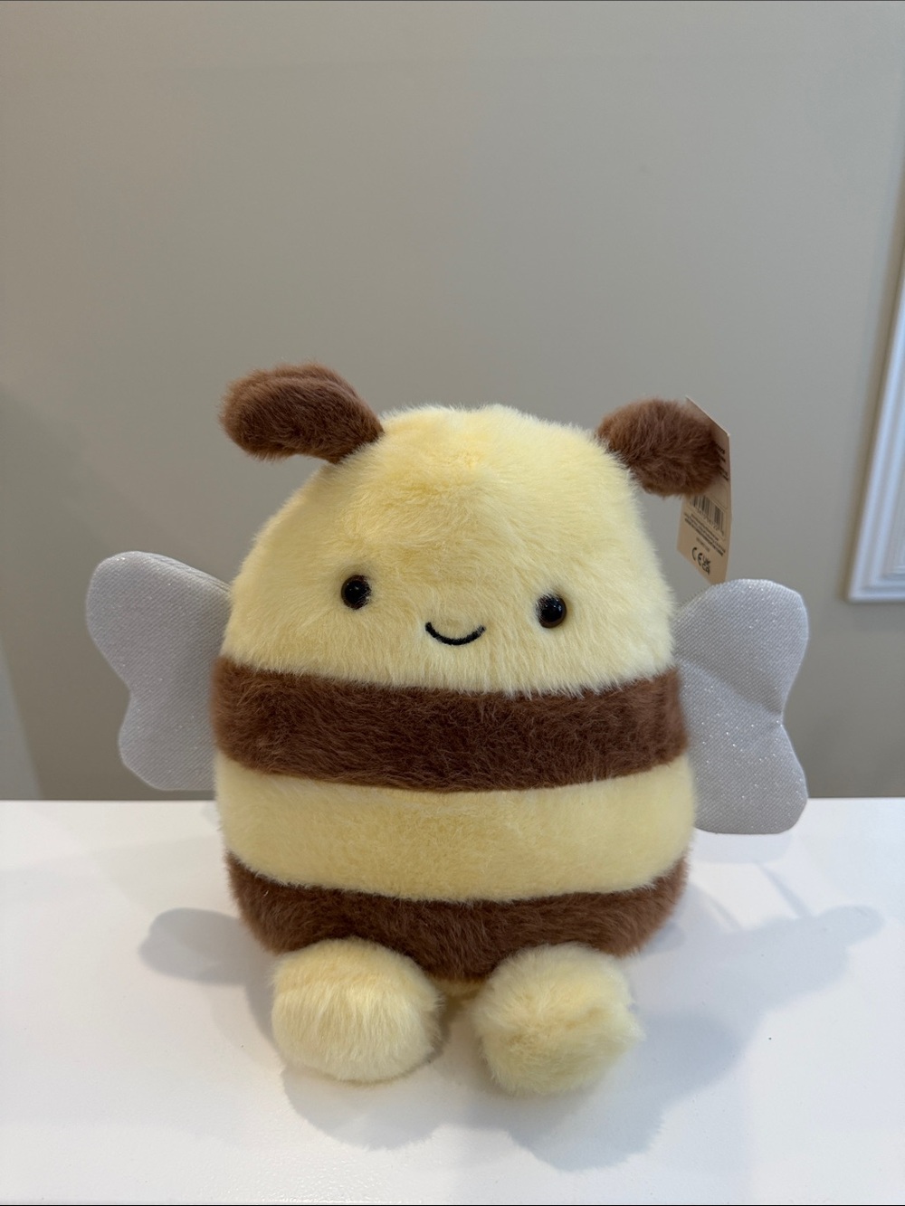 NWT 8” Fuzzy Bee Roundie Pals Plush by Linzy Toys